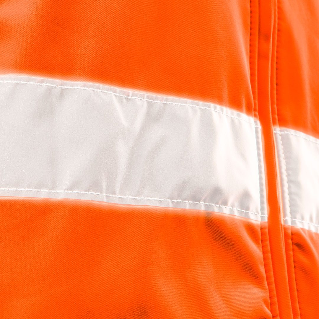Kurtka robocza ostrzegawcza softshell z kapturem, pomarańczowa, rozmiar M - obrazek 2