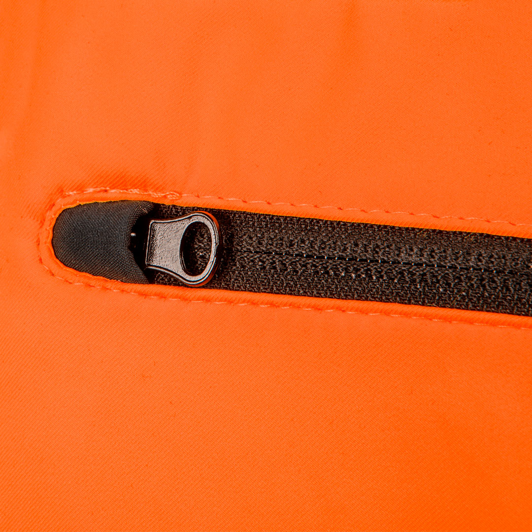 Kurtka robocza ostrzegawcza softshell z kapturem, pomarańczowa, rozmiar XXXL - obrazek 3