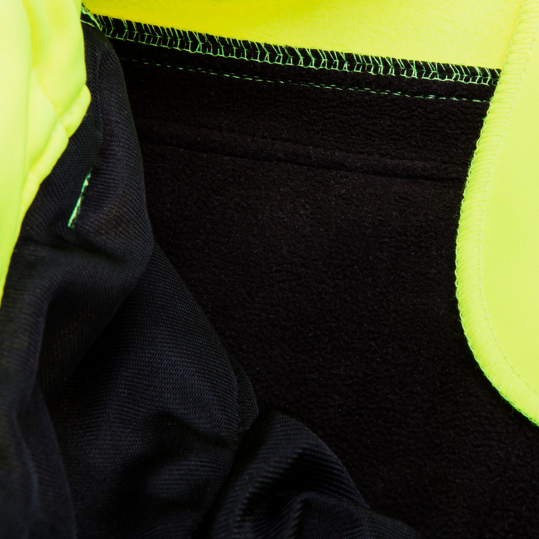 Spodnie robocze ostrzegawcze softshell, żółte, rozmiar L - obrazek 4