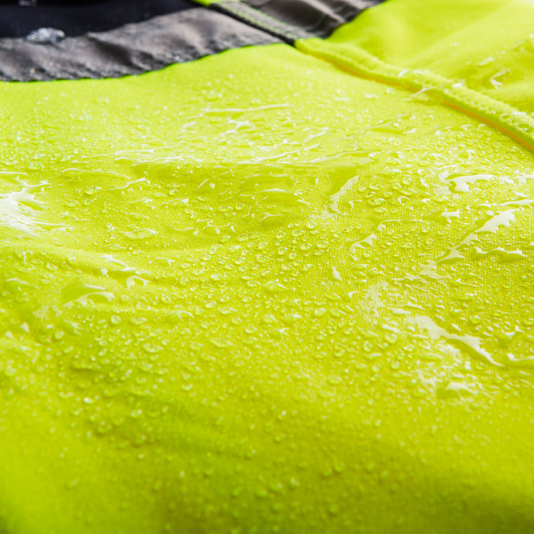 Spodnie robocze ostrzegawcze softshell, żółte, rozmiar XXL - obrazek 6