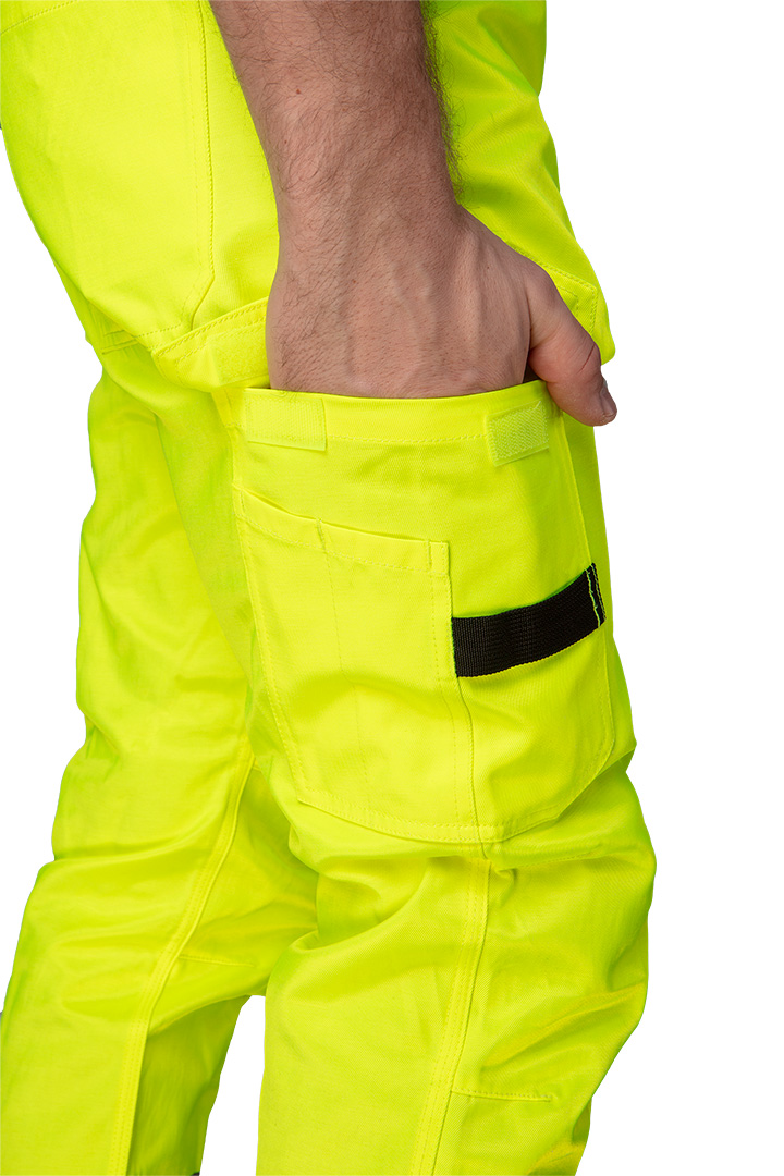 Spodnie ostrzegawcze 40% poliester, 60% bawełna, 260 gsm, rozmiar XXXL - obrazek 3