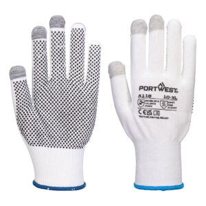 Rękawice do ekranów dotykowych Grip 13 PVC z nakropieniem (Pk12) - L