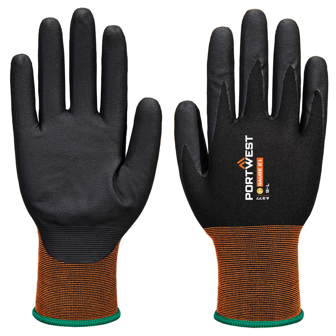 Rękawice GP Grip 21 z mikro pianką nitrylową - L