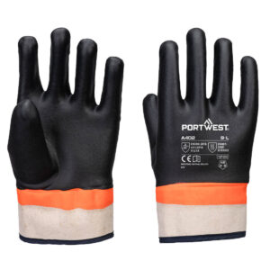 Grip PVC Sandy Double Dipped Glove - L