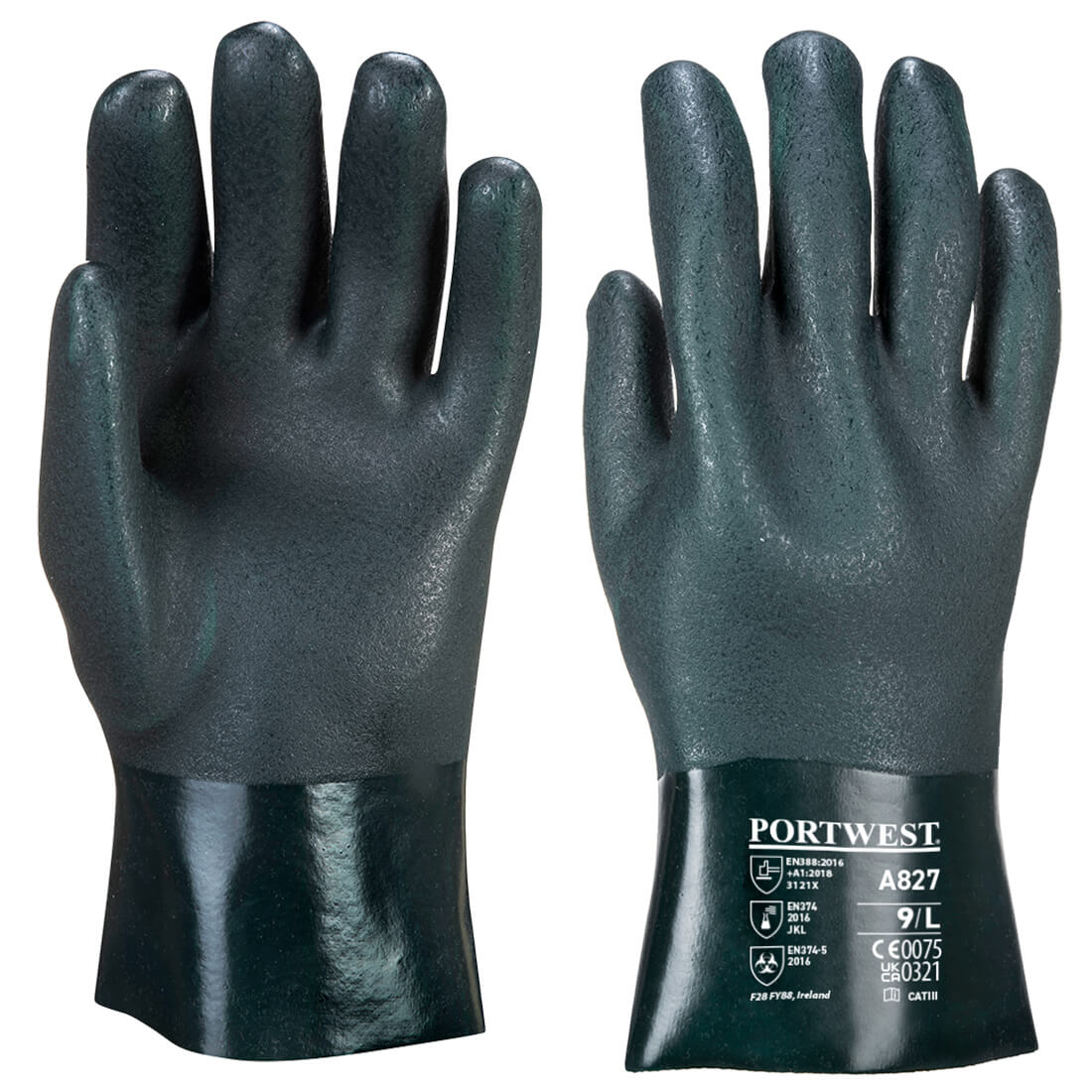 Dwuwarstwowa rękawica z PCV 27cm - XL
