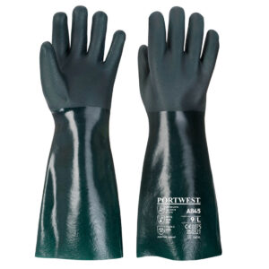 Rękawica pokryta podwójną warstwą PCV 45 cm - XL