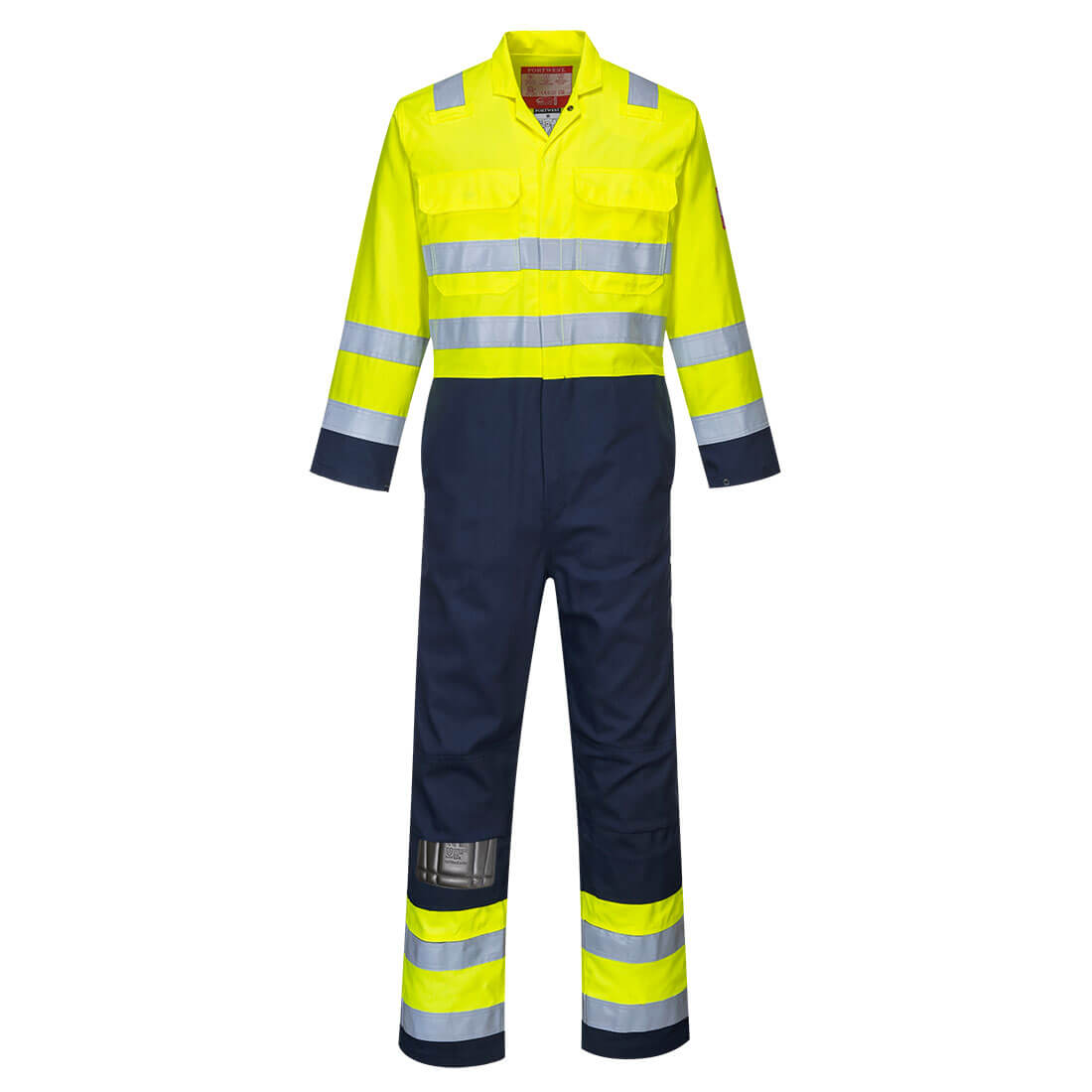 Trudnopalny i antystatyczny kombinezon ostrzegawczy Bizflame Work - 4XL