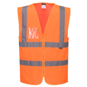 Hi-Vis Zipped Band and Brace Vest - 4XL