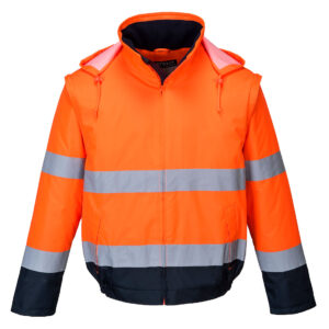 Kurtka ostrzegawcza 2 w 1 Essential Bomber - L