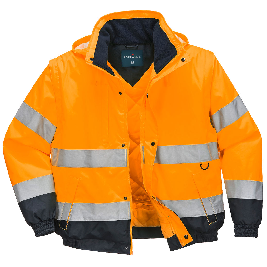 Kurtka ostrzegawcza 2w1 - 4XL