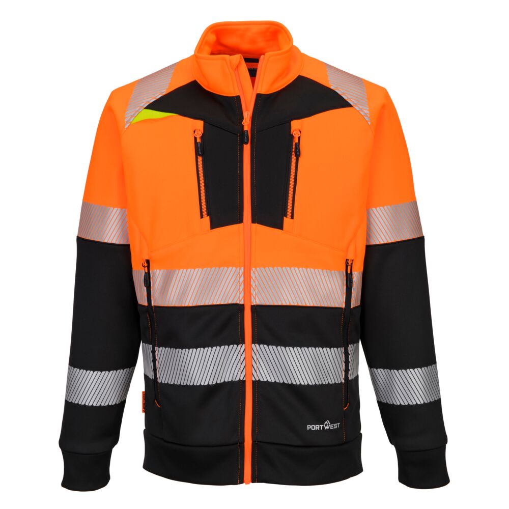 Bluza ostrzegawcza DX4 klasy 1 ze stójką zapinana na zamek - 4XL