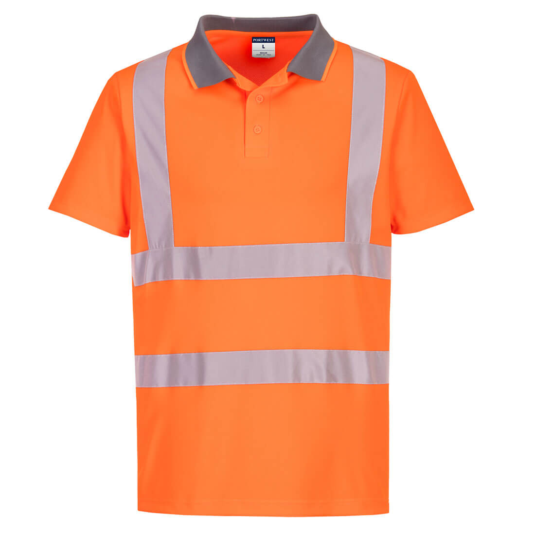 Koszulka ostrzegawcza polo Eco z krótkim rękawem (6 sztuk) - 4XL
