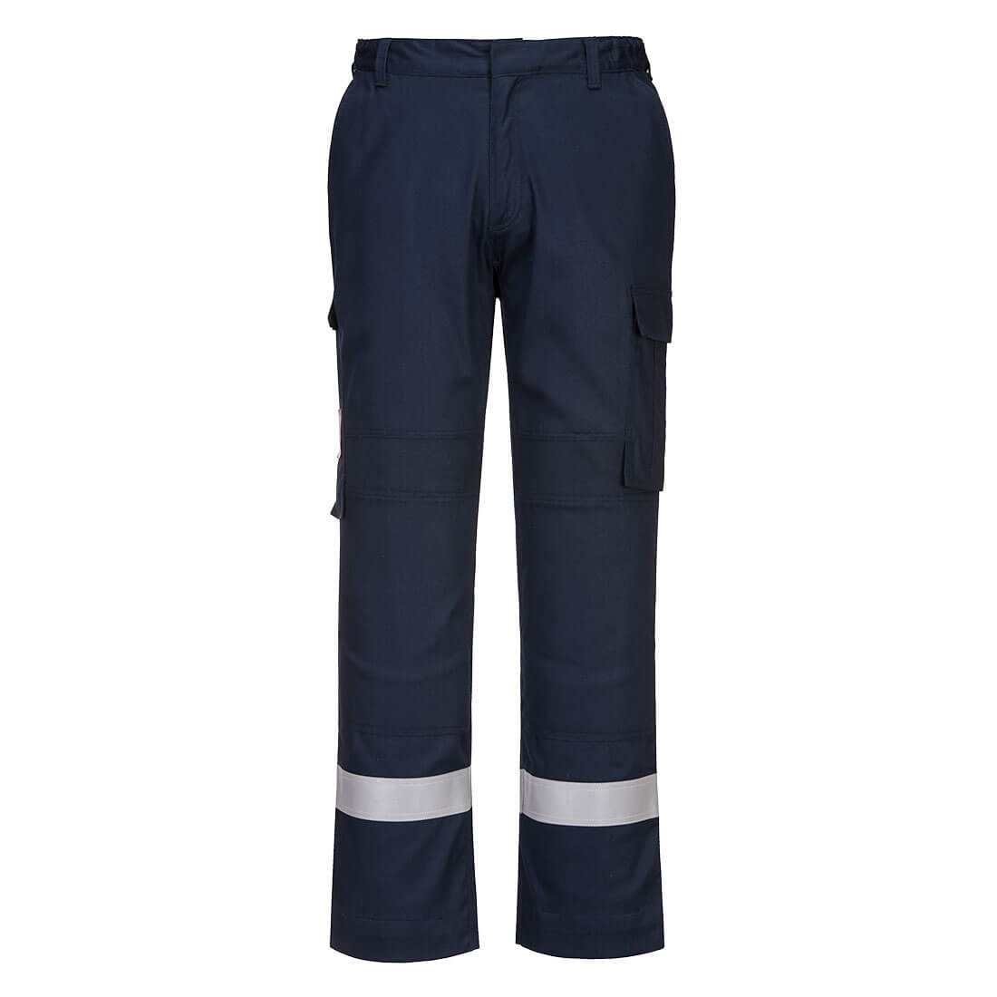 Lekkie spodnie trudnopalne z panelami Stretch - L