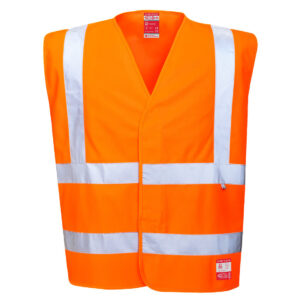 Kamizelka ostrzegawcza trudnopalna antystatyczna - L/XL
