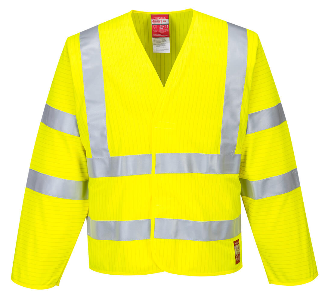 Kurtka ostrzegawcza trudnopalna antystatyczna - L/XL