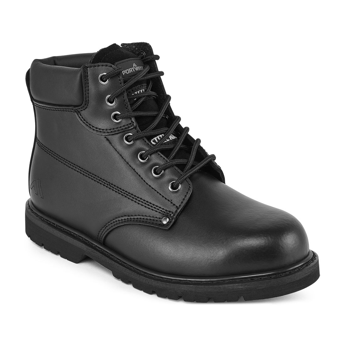 Skórzane buty za kostkę Steel Action SBP HRO - 39