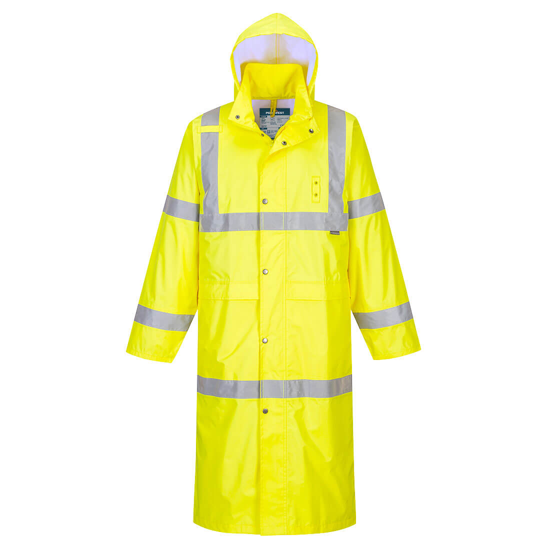 Płaszcz wodoodporny, ostrzegawczy 122cm - 4XL
