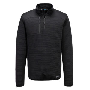 Bluza teksturowana KX3 z zamkiem 1/4 - L