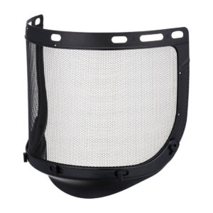 Etched steel mesh visor -