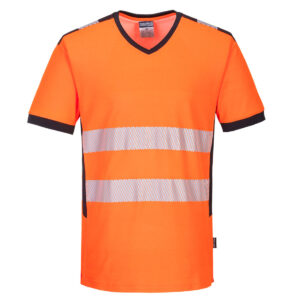 T-shirt ostrzegawczy PW3 z dekoltem w szpic - 4XL