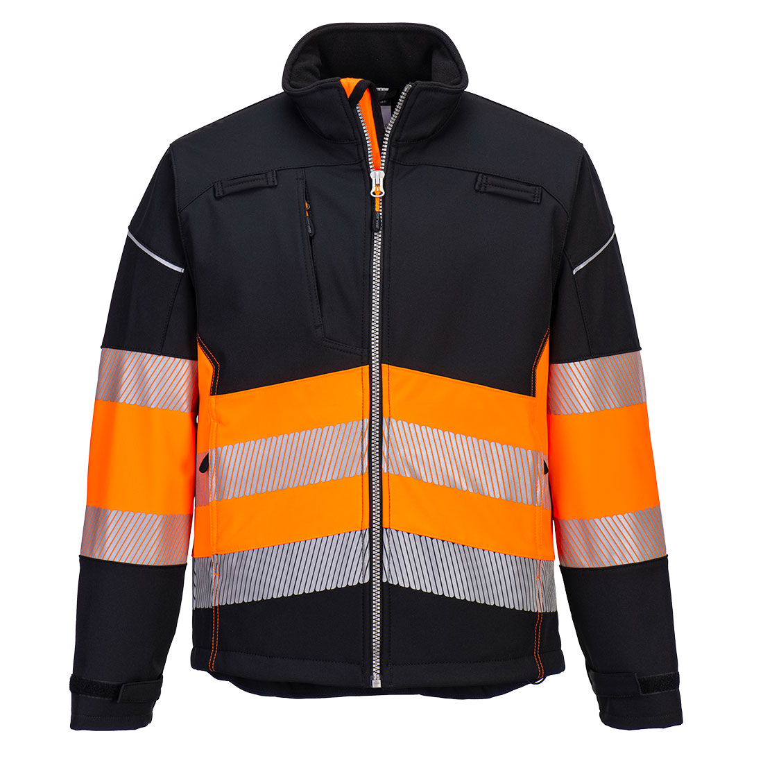 Kurtka ostrzegawcza softshell PW3 klasa 1 (3L) - 4XL