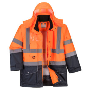 Kontrastowa kurtka ostrzegawcza 7 w 1 Traffic - 4XL