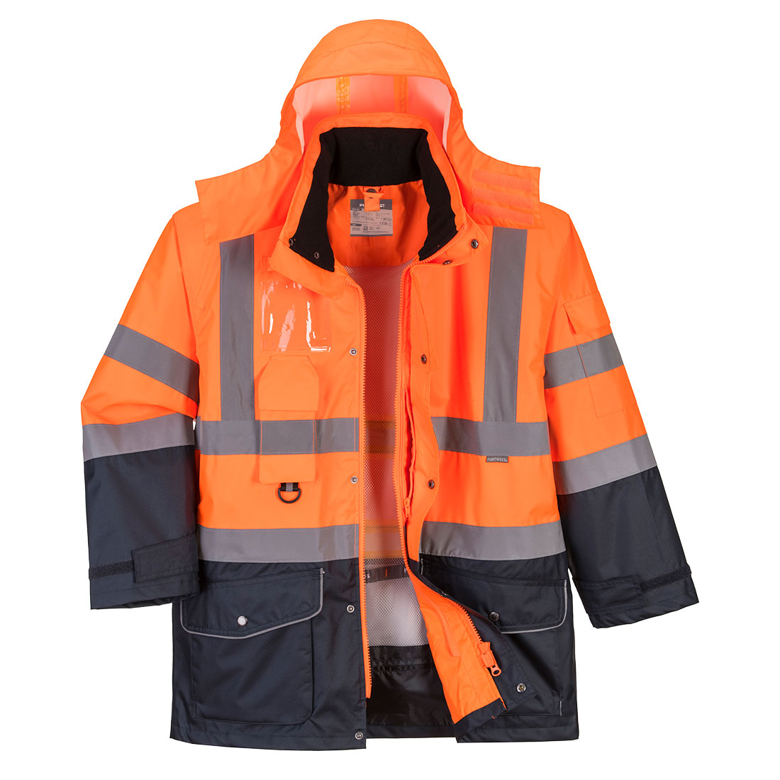 Kontrastowa kurtka ostrzegawcza 7 w 1 Traffic - 4XL