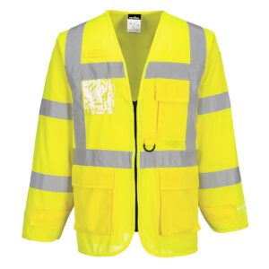KAMIZELKA OSTRZEGAWCZA EXECUTIVE Z RĘKAWAMI - 4XL