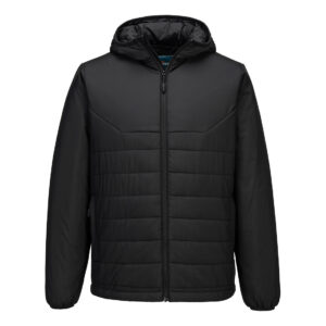 Professional Hooded Insulated Baffle Jacket - L