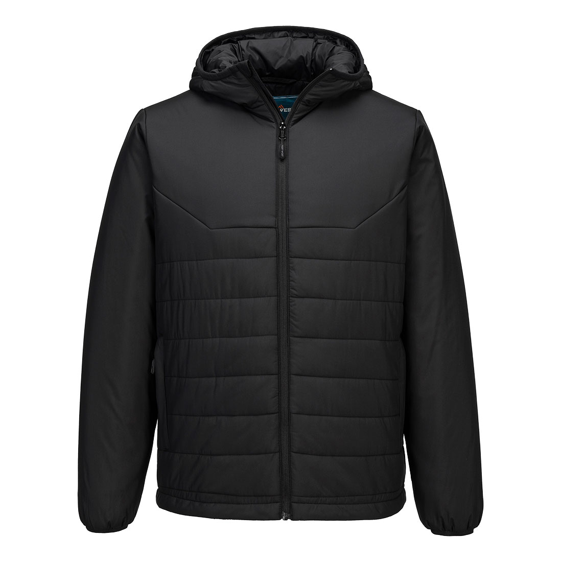Professional Hooded Insulated Baffle Jacket - L