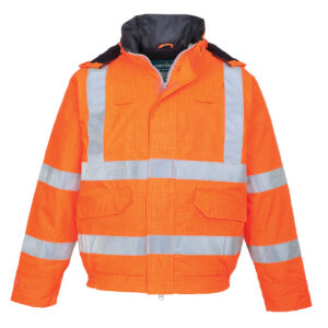 Trudnopalna kurtka ostrzegawcza i antystatyczna Bomber Bizflame Rain - 4XL