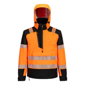 Kurtka ostrzegawcza przeciwdeszczowa PW3 (3L) wkładana przez głowę - 4XL