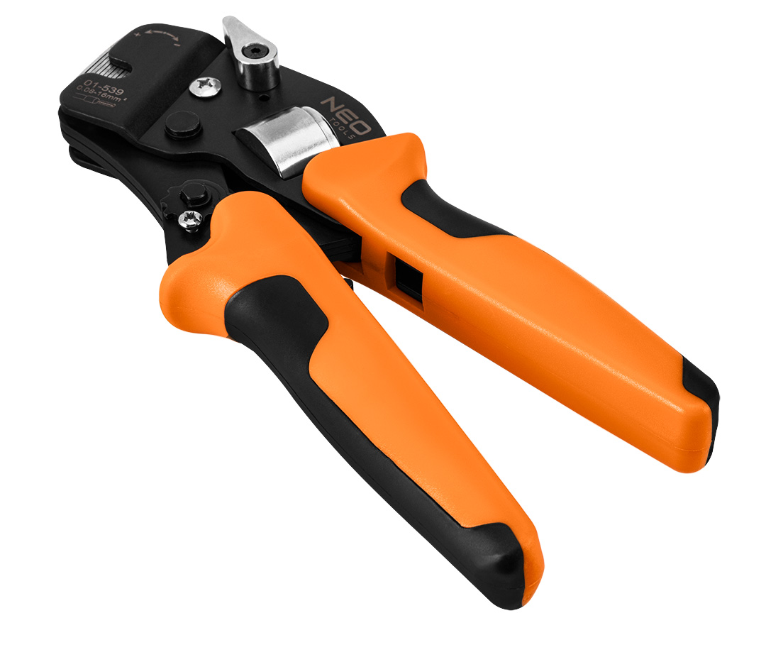 Szczypce do zaciskania końcówek tulejkowych CrV 230 mm, samonastawne 0.08 -16 mm2, AWG 26-5 - obrazek 5