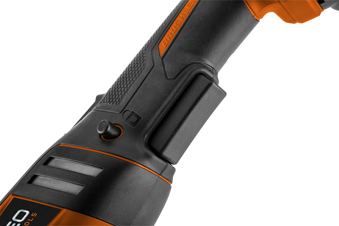 Polerka akumulatorowa bezszczotkowa Energy+ 18V, Li-lon, M14 150 mm, 800-2300 min-1, bez akumulatora - obrazek 11