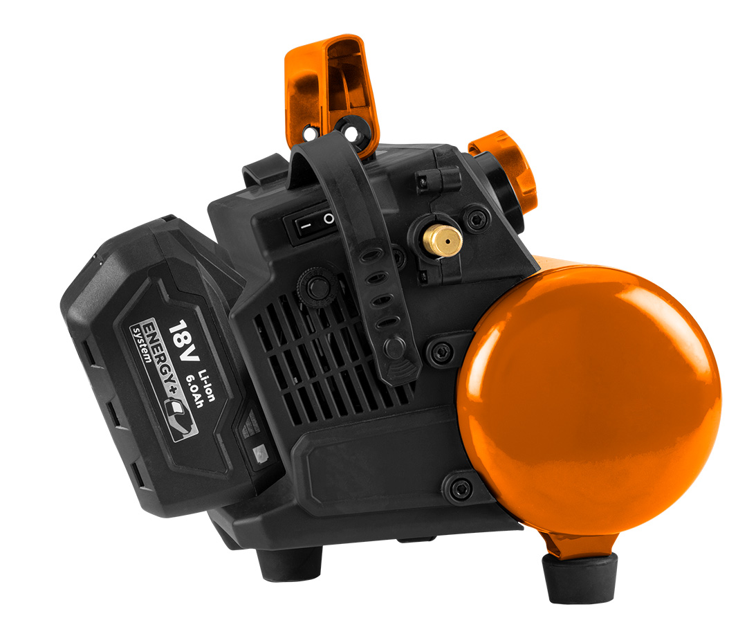 Kompresor akumulatorowy Energy+ 18V, 8 bar, 3.8 l, bez akumulatora - obrazek 6