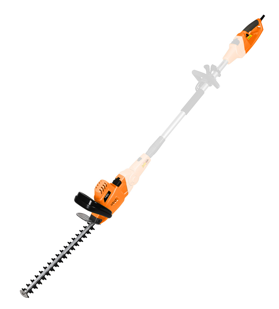 Urządzenie ogrodowe 2w1 z wysięgnikiem: pilarka łańcuchowa 750W 250mm+nożyce do żywopłotu 550W 460mm - obrazek 14