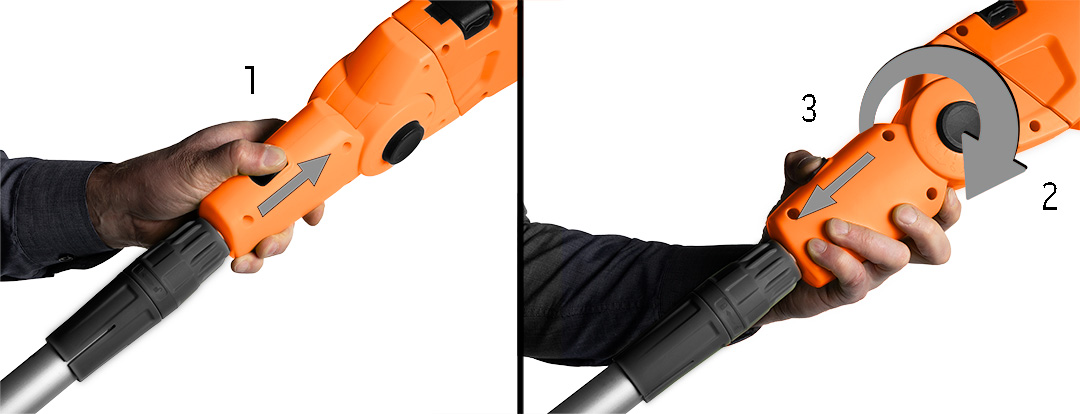 Urządzenie ogrodowe 2w1 z wysięgnikiem: pilarka łańcuchowa 750W 250mm+nożyce do żywopłotu 550W 460mm - obrazek 26