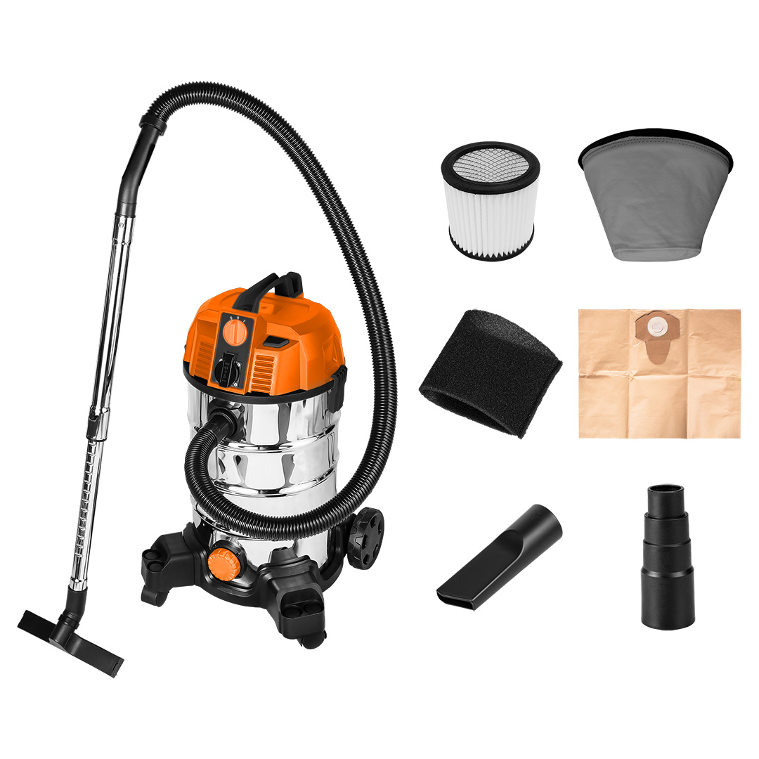 Odkurzacz przemysłowy 1600W, zbiornik 35 L