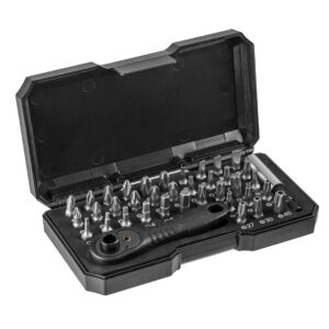 Screwdriver bits with holder, set 38 pcs