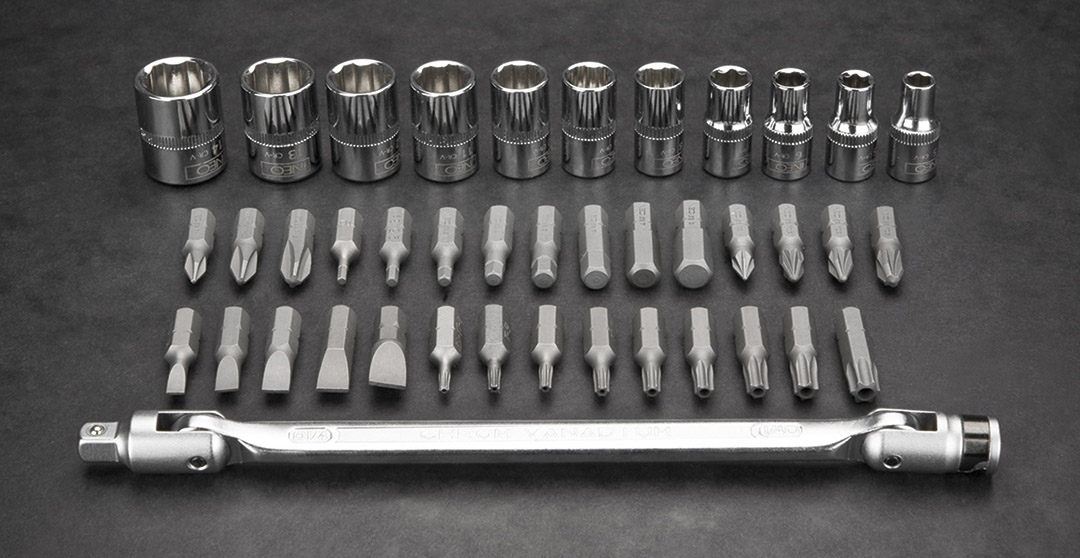 Klucze nasadowe 1/4", zestaw 41szt - obrazek 4