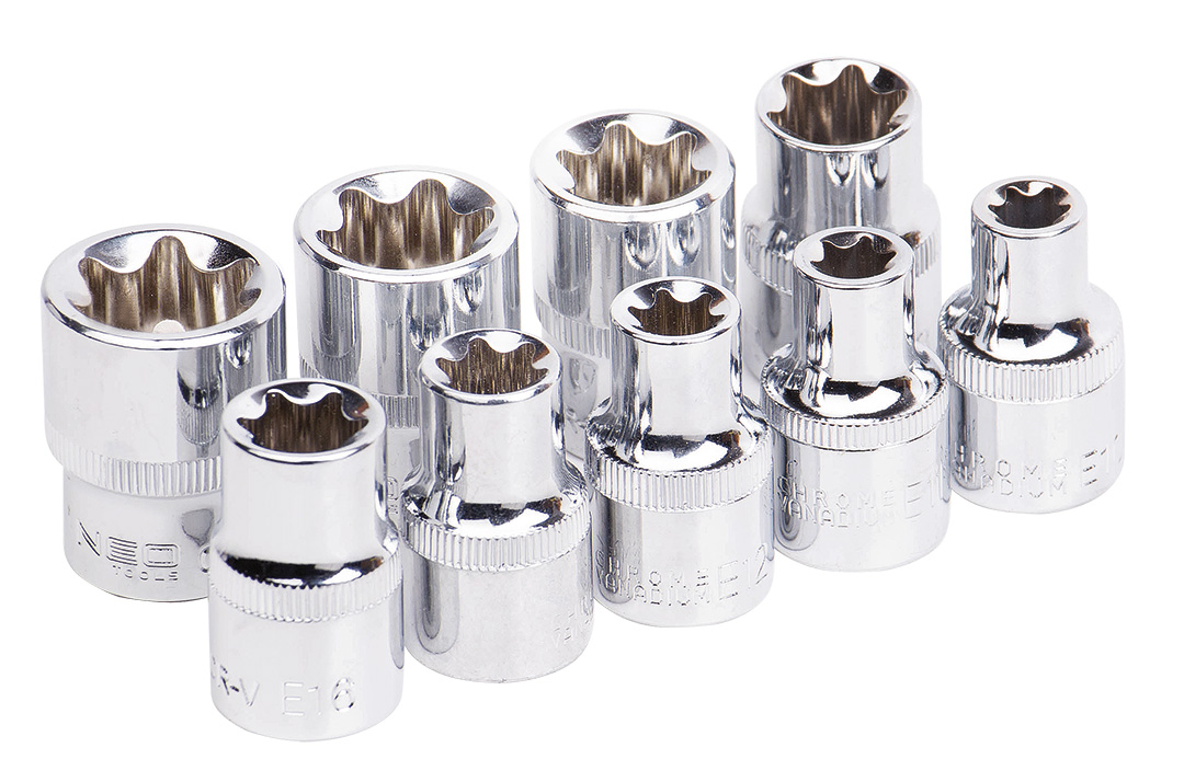 Klucze nasadowe 1/2" Torx, zestaw 9 szt. - obrazek 2