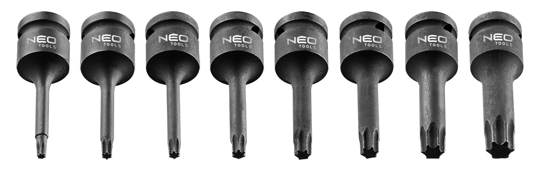 Klucze udarowe Torx 1/2", zestaw 8 szt. - obrazek 2