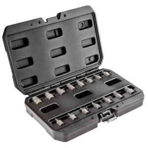Screw extractors for broken screws, set 15 pcs
