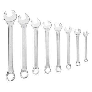Combination wrenches 6- 9 mm, set 8 pcs, sizes: 6, 8, 10, 12, 13, 14, 17, 19 mm