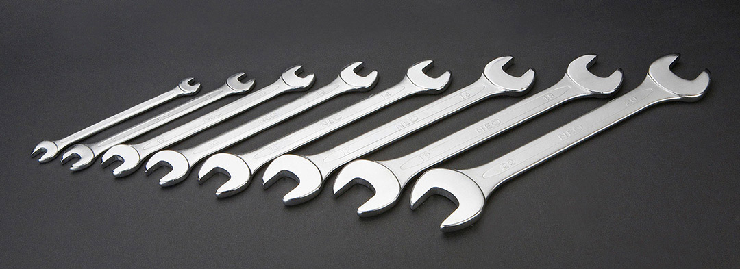 Double open wrench set, CrV, DIN 3110, 8pcs 6-22mm - obrazek 2