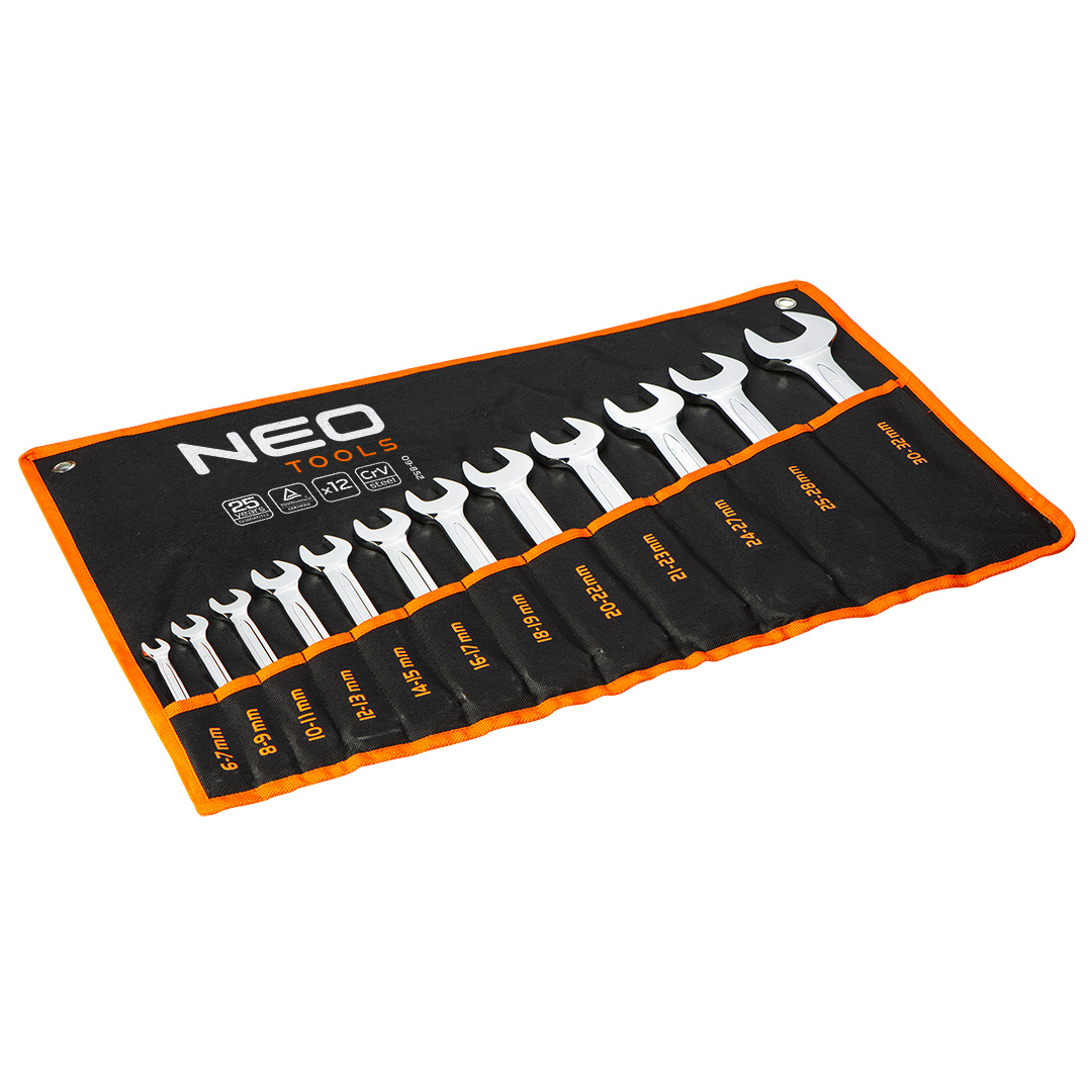 Double open wrenches 6-32 mm, set 12 pcs - obrazek 2