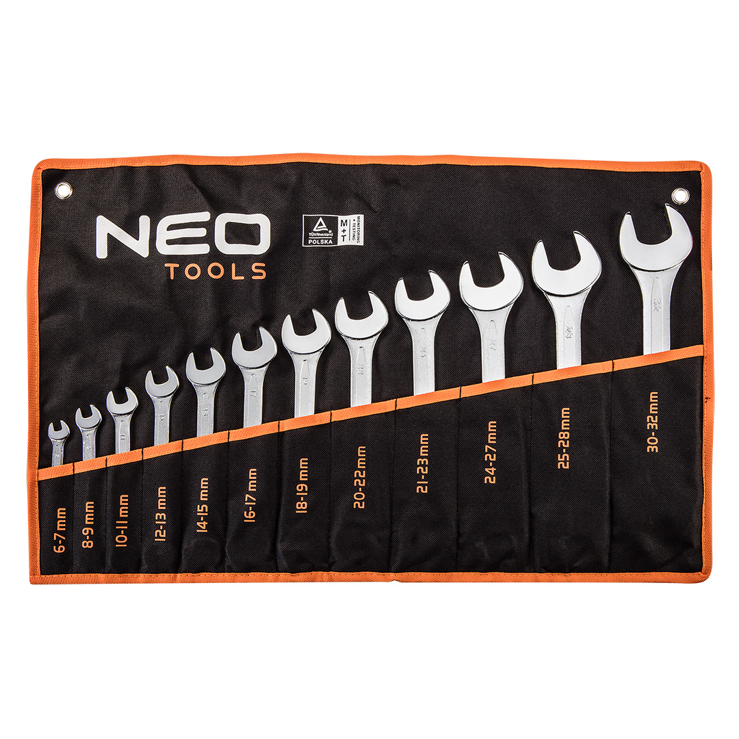 Double open wrenches 6-32 mm, set 12 pcs - obrazek 4