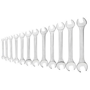 Double open wrenches 6-32 mm, set 12 pcs