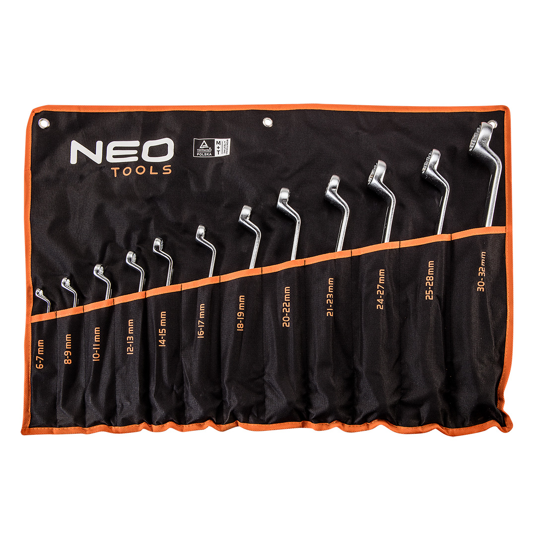 Offset ring spanners 6-32 mm, set 12 pcs - obrazek 2