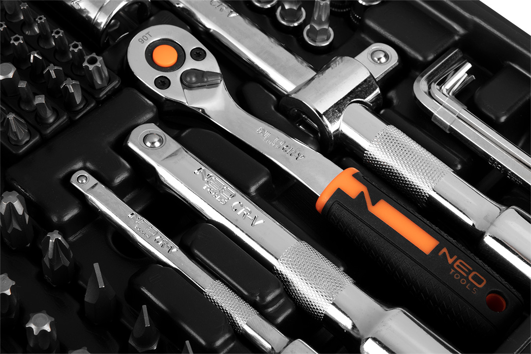 Set of socket spanners 1/2", 3/8", 1/4", 219 pieces, CrV - obrazek 12